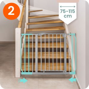 Barierka bramka zabezpieczająca szara Nukido 718301 13