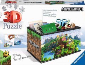 Ravensburger Puzzle 216 elementów 3D Szkatułka Minecraft 1