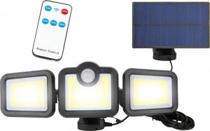 Kinkiet LTC Lampa ścienna solarna regulowana LED LTC 20W z czujnikiem ruchu i zmierzchu + pilot 3