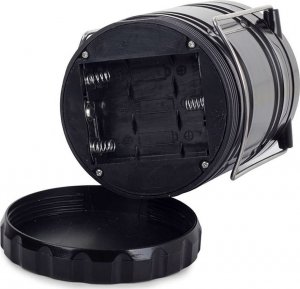 4kom.pl Lampka składana Latarka na biwak podróż turystyczna kempingowa survival Czarna 11