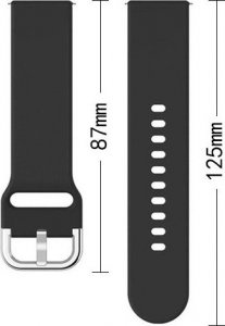 Hurtel Silicone Strap TYS opaska do smartwatcha zegarka uniwersalna 20mm ciemnoniebieski 2