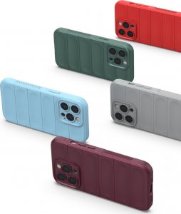 Hurtel Magic Shield Case etui do iPhone 13 Pro Max elastyczny pancerny pokrowiec burgundowy 19