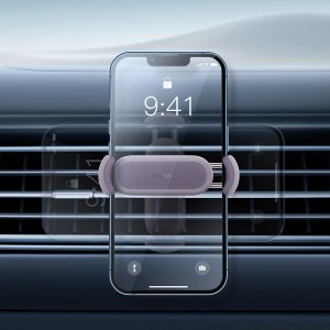 Baseus Baseus Steel Cannon 2 uchwyt do smartfona na kratkę wentylacyjną fioletowy (SUGP000005) 11