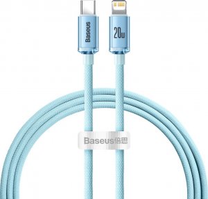 Kabel USB Baseus USB-C - Lightning 1.2 m Jasnoniebieski (BSU3637) 1
