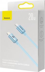 Kabel USB Baseus USB-C - Lightning 1.2 m Jasnoniebieski (BSU3637) 5