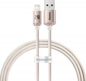 Kabel USB Baseus USB-A - Lightning 1.2 m Różowy (BSU3634) 1