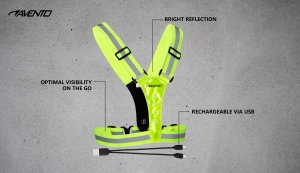 Avento Kamizelka odblaskowa ładowana USB szelki LED AVENTO uni 6