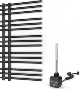 Grzejnik łazienkowy Warmtec Grzejnik łazienkowy elektryczny Warmtec Brillo 50 x 90 czarny/antracyt 1