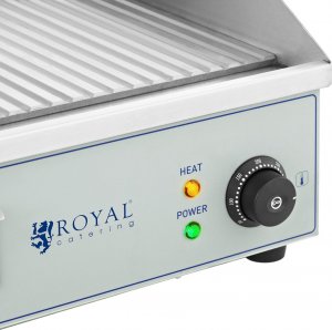 Royal Catering Grill elektryczny płyta grillowa ryflowana podwójna 400 x 730 mm 2 x 2000 W Grill elektryczny płyta grillowa ryflowana podwójna 400 x 730 mm 2 x 2000 W 3