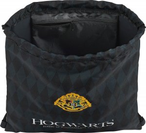 Harry Potter Worek na buty ze sznurkami Hogwarts Harry Potter M196 Czarny Szary 4