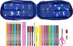 Piórnik Blackfit8 Piórnik w kształcie Plecaka BlackFit8 Go Girls Niebieski (33 Części) 2