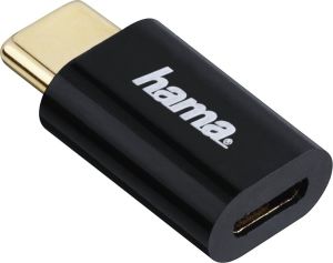 Adapter USB Hama USB-C - microUSB Czarny  (001783990000) 1