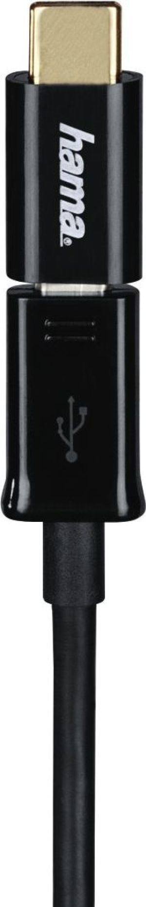 Adapter USB Hama USB-C - microUSB Czarny  (001783990000) 4