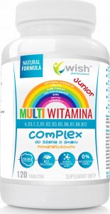 WISH WISH Multiwitamina Complex Junior Do Ssania 120tabs Orange 1