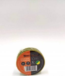 Emos Taśma izolacyjna PVC 15mm / 10m żółto-zielona 1