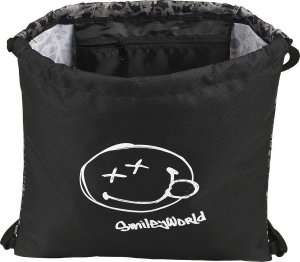 Smiley Worek na buty ze sznurkami Urban Flow Smiley Urban flow Czarny (35 x 40 x 1 cm) 4