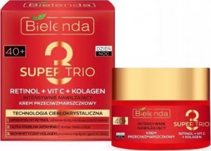 Bielenda Super Trio 40+ Intensywnie Nawilżający Krem przeciwzmarszczkowy na dzień i noc 50ml 1