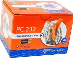 Szybkozłączka Trytyt Złączka samozac 2x0,2-4mm klik pc 232 Trytyt 50szt 1