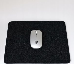 Podkładka Techrebal PODKŁADKA POD MYSZKĘ 26x30 CM GRAFITOWA FILC HQ 4