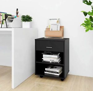 Elior Kontener biurkowy w kolorze czarnym - Bellano 10X 4