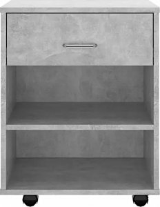 Elior Kontener biurkowy w kolorze szarości betonu - Bellano 7X 3