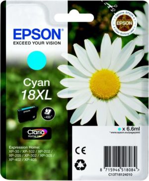 Tusz Epson tusz T181240, 18XL, cyan (C13T18124022) 1