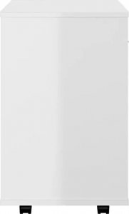 Elior Biały kontener biurkowy z połyskiem - Bellano 5X 7