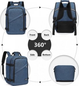 Kono Granatowy Plecak do Samolotu 20L Expander 8