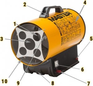 Master Nagrzewnica gazowa Master BLP 11M + zestaw do sprzęgania butli 5