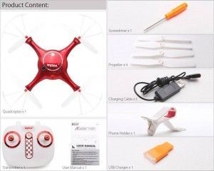 Dron Syma X5UW czerwony (X5UW-RED) 3