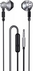 Słuchawki Dudao Dudao metalowe przewodowe słuchawki douszne 3,5 mm mini jack szary (X2C-Grey) 1