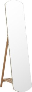 Beliani Lumarko Lustro Stojące Z Półką 35 X 150 Cm Jasne Drewno Cherbourg! 1