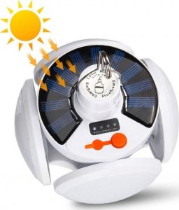 Przenośna lampka solarna kempingowa LED składana piłka led 4-listna Przenośna lampka solarna kempingowa LED składana piłka led 4-listna 5