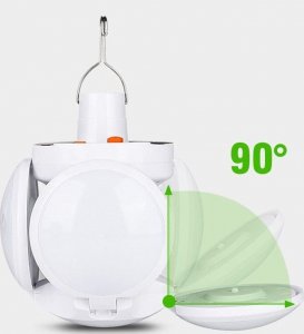 Przenośna lampka solarna kempingowa LED składana piłka led 4-listna Przenośna lampka solarna kempingowa LED składana piłka led 4-listna 6