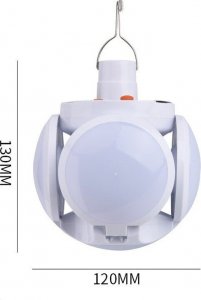 Przenośna lampka solarna kempingowa LED składana piłka led 4-listna Przenośna lampka solarna kempingowa LED składana piłka led 4-listna 7