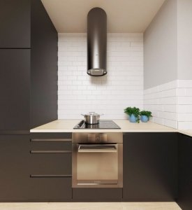 Okap Focus Okap wyspowy przyścienny Focus Osaka black OUTLET 10