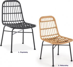 Elior Rattanowe krzesło tarasowe Afrodyta - popielate 3