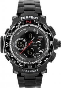 Zegarek ZEGAREK MĘSKI PERFECT - A896 (zp260b) - black 1