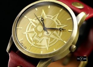 Zegarek ZEGAREK DAMSKI TAYMA - RETRO PUNK 32 -czerwony (zx594b) 3