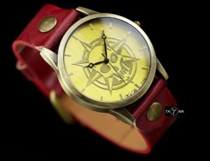 Zegarek ZEGAREK DAMSKI TAYMA - RETRO PUNK 32 -czerwony (zx594b) 5