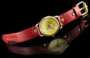Zegarek ZEGAREK DAMSKI TAYMA - RETRO PUNK 32 -czerwony (zx594b) 6