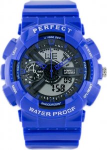 Zegarek ZEGAREK MĘSKI PERFECT SHOCK (zp219e) - blue 1