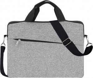 Torba 4kom.pl Torba uniwersalna unisex pokrowiec futerał Etui ochronne na laptopa do 14 cali Szara 3