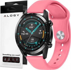 Alogy Pasek uniwersalny Sportowy Alogy Strap do smartwatcha 20mm Pink Sand 1