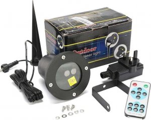 Świąteczny projektor laserowy zewnętrzny 3D z pilotem radiowym IP68 Świąteczny projektor laserowy zewnętrzny 3D z pilotem radiowym IP68 11