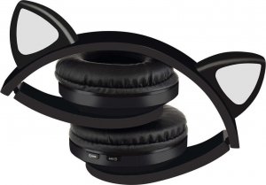 Słuchawki Alogy LED RGB z uszami kota 3