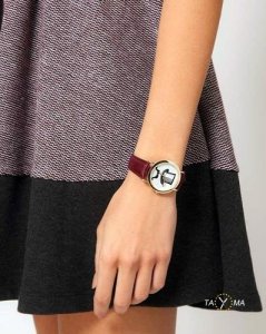 Zegarek ZEGAREK DAMSKI CYLINDER, WĄSY - asox (zx580a) 7