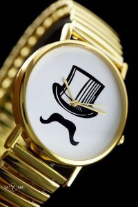 Zegarek ZEGAREK DAMSKI CYLINDER, WĄSY - asox (zx580c) 6