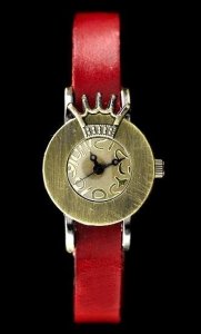 Zegarek ZEGAREK DAMSKI TAYMA - RETRO PUNK 28 - czerwony (zx585a) 1