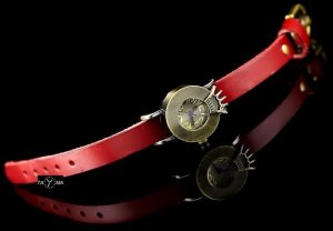 Zegarek ZEGAREK DAMSKI TAYMA - RETRO PUNK 28 - czerwony (zx585a) 5